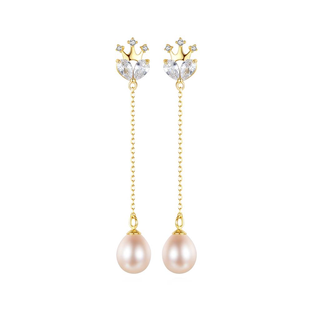Cercei din Argint Queen Pearl