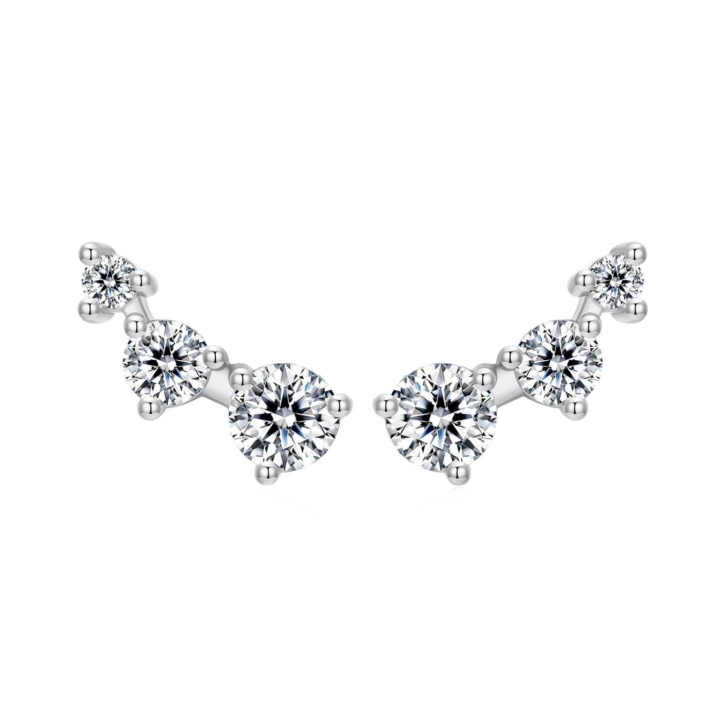 Cercei din Argint Hearts Glow Silver