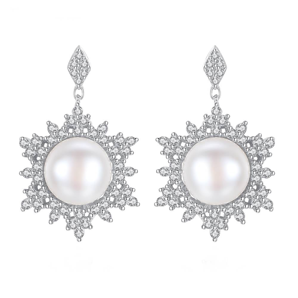 Cercei din Argint Lily Pearls
