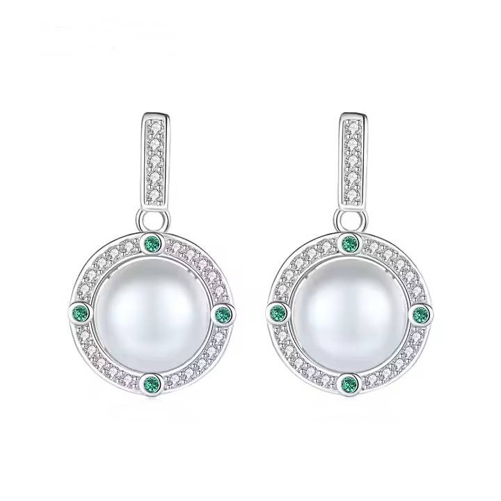 Cercei din Argint Daphne Pearls