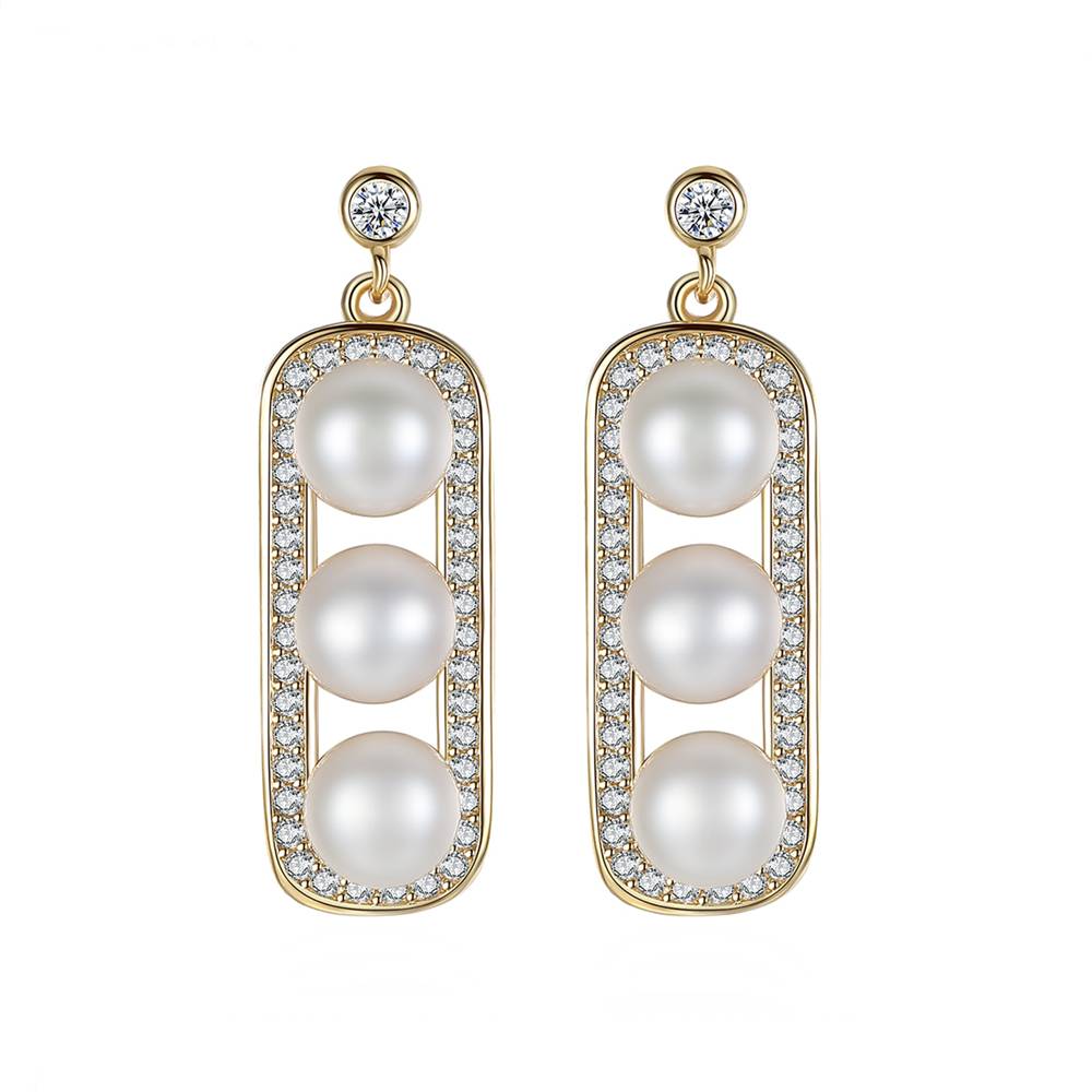 Cercei din Argint Evie Pearls