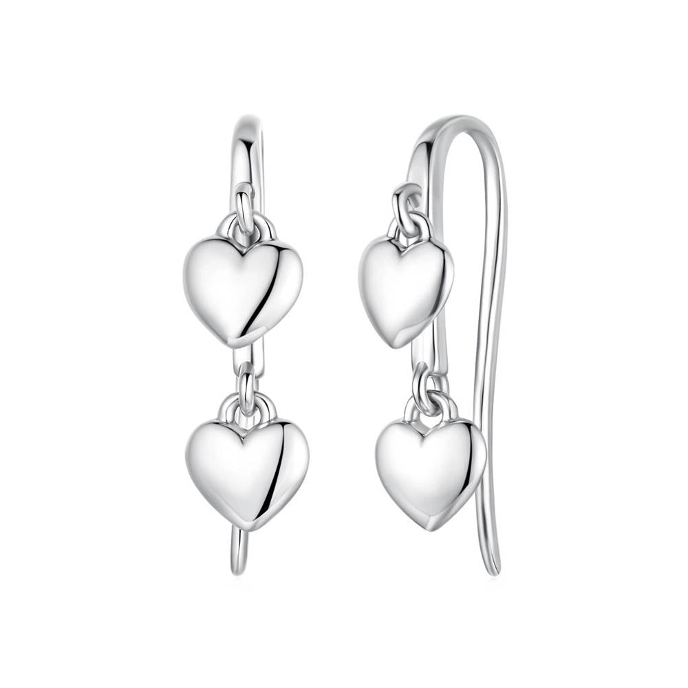 Cercei din Argint Hearts Hook Silver