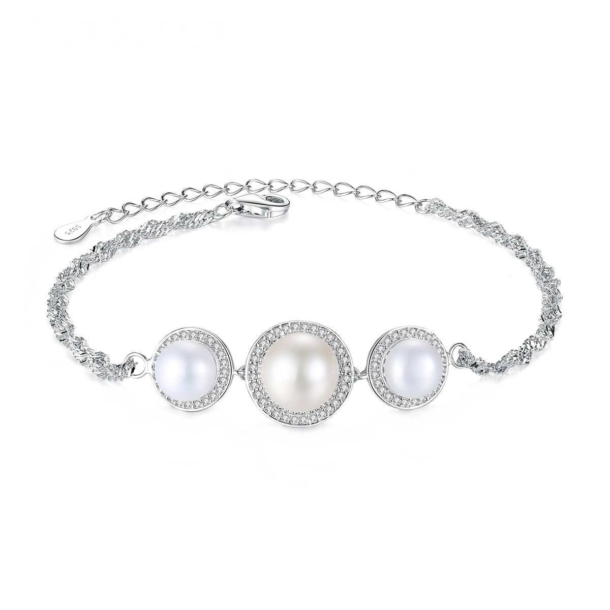 Bratara din Argint Phoebe Pearls