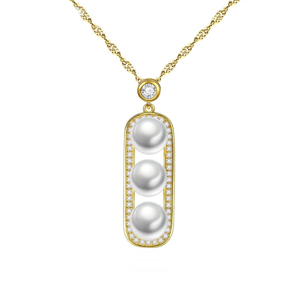 Colier din Argint Evie Pearls