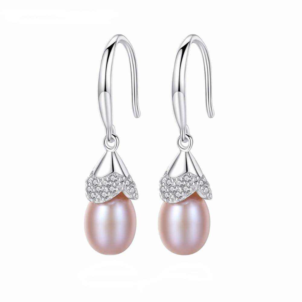 Cercei din Argint Dress Pearl