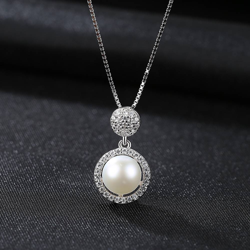 Colier din Argint Elegant Pearl