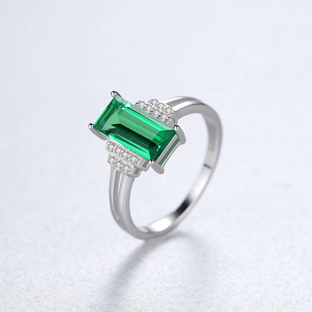 Inel din Argint Cecelia Emerald