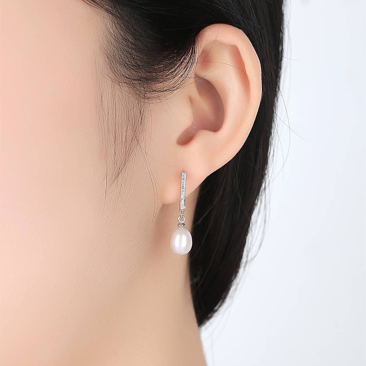 Cercei din Argint Round Magic Pearls