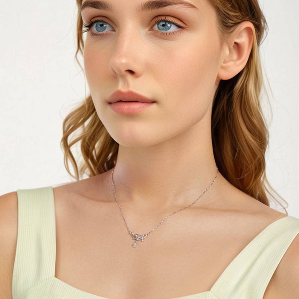 Colier din Argint Cat Moonstone