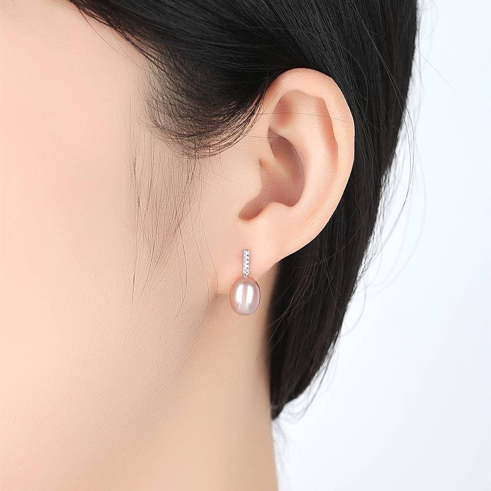 Cercei din Argint Olivia Pearl
