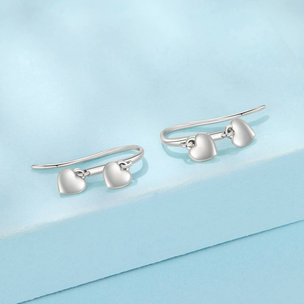 Cercei din Argint Hearts Hook Silver