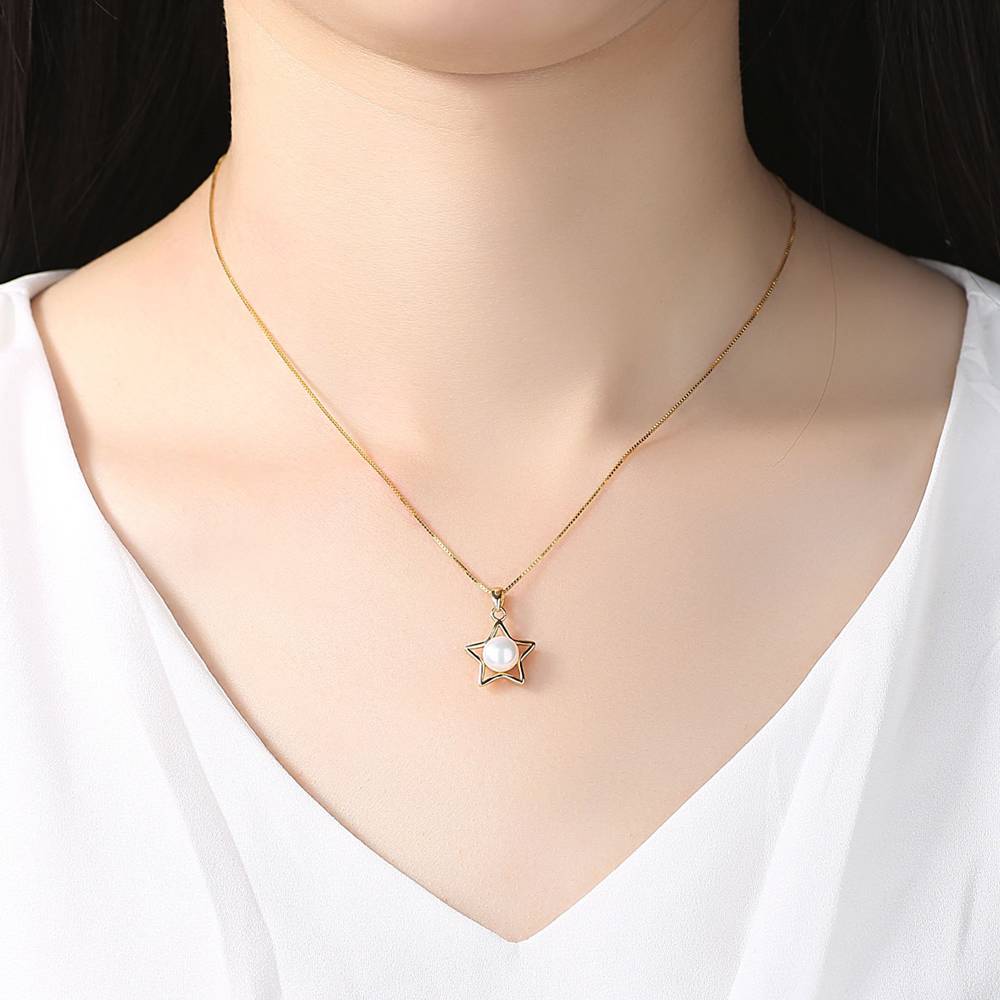 Colier din Argint Starry Pearl