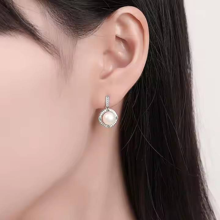 Cercei din Argint Daphne Pearls