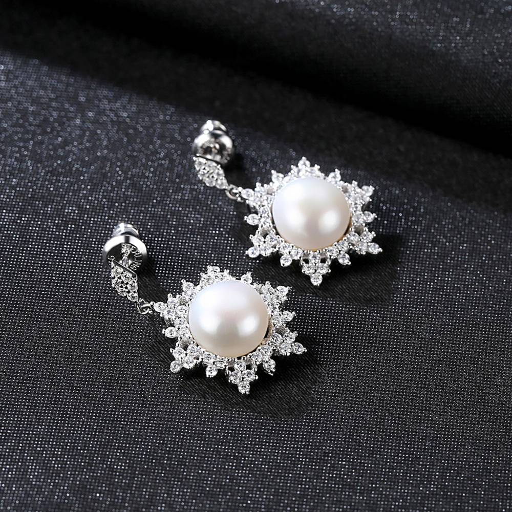 Cercei din Argint Lily Pearls