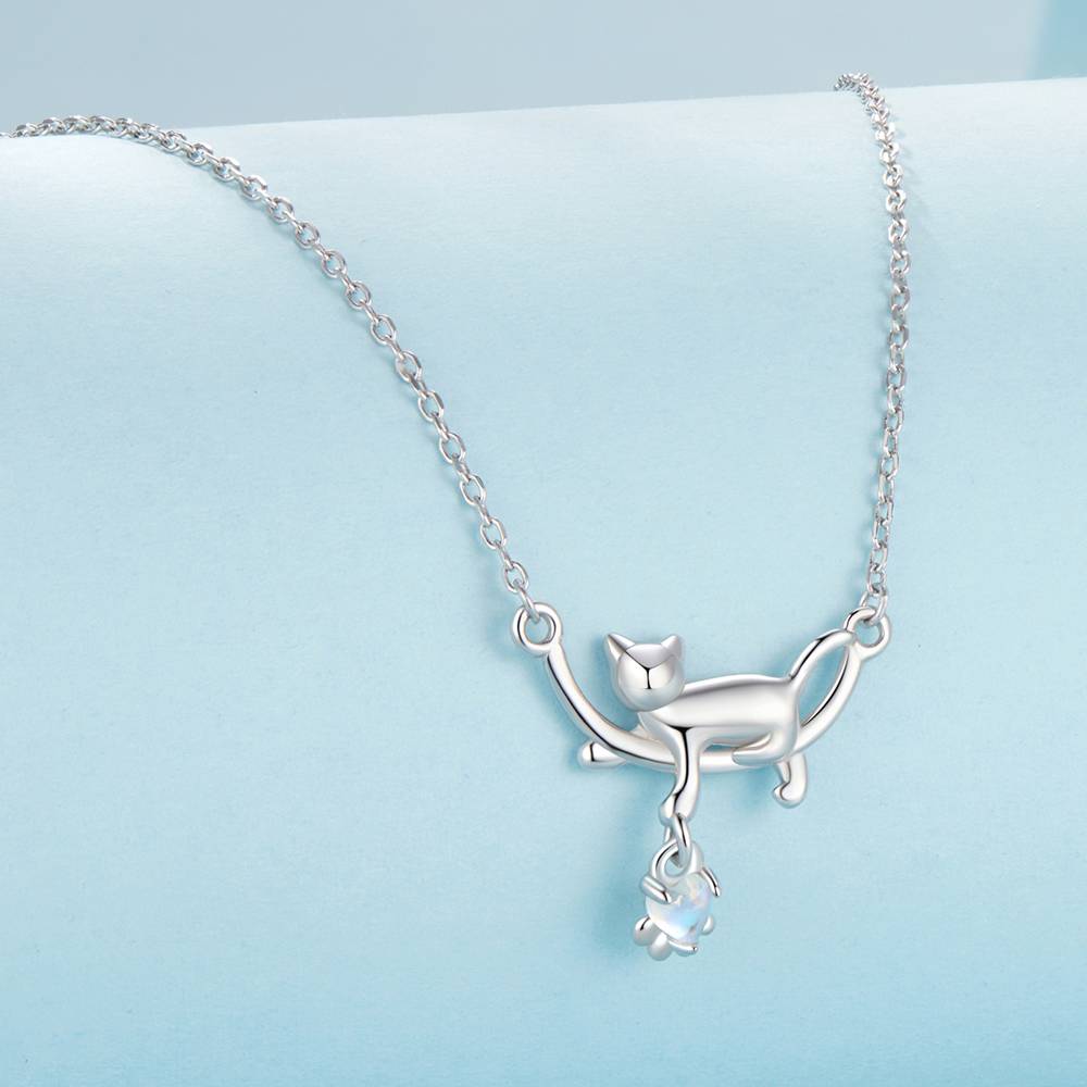 Colier din Argint Cat Moonstone