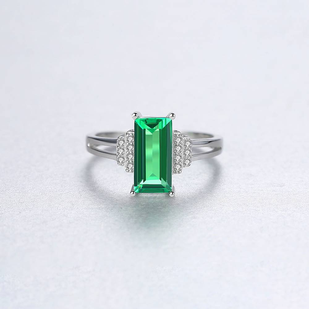 Inel din Argint Cecelia Emerald