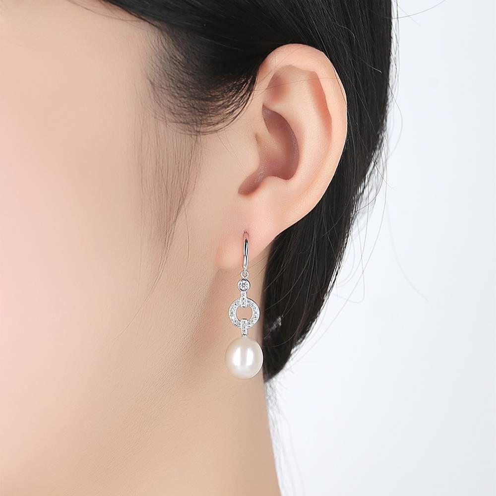 Cercei din Argint Pearl Hook