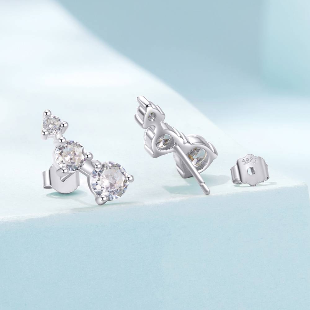 Cercei din Argint Hearts Glow Silver