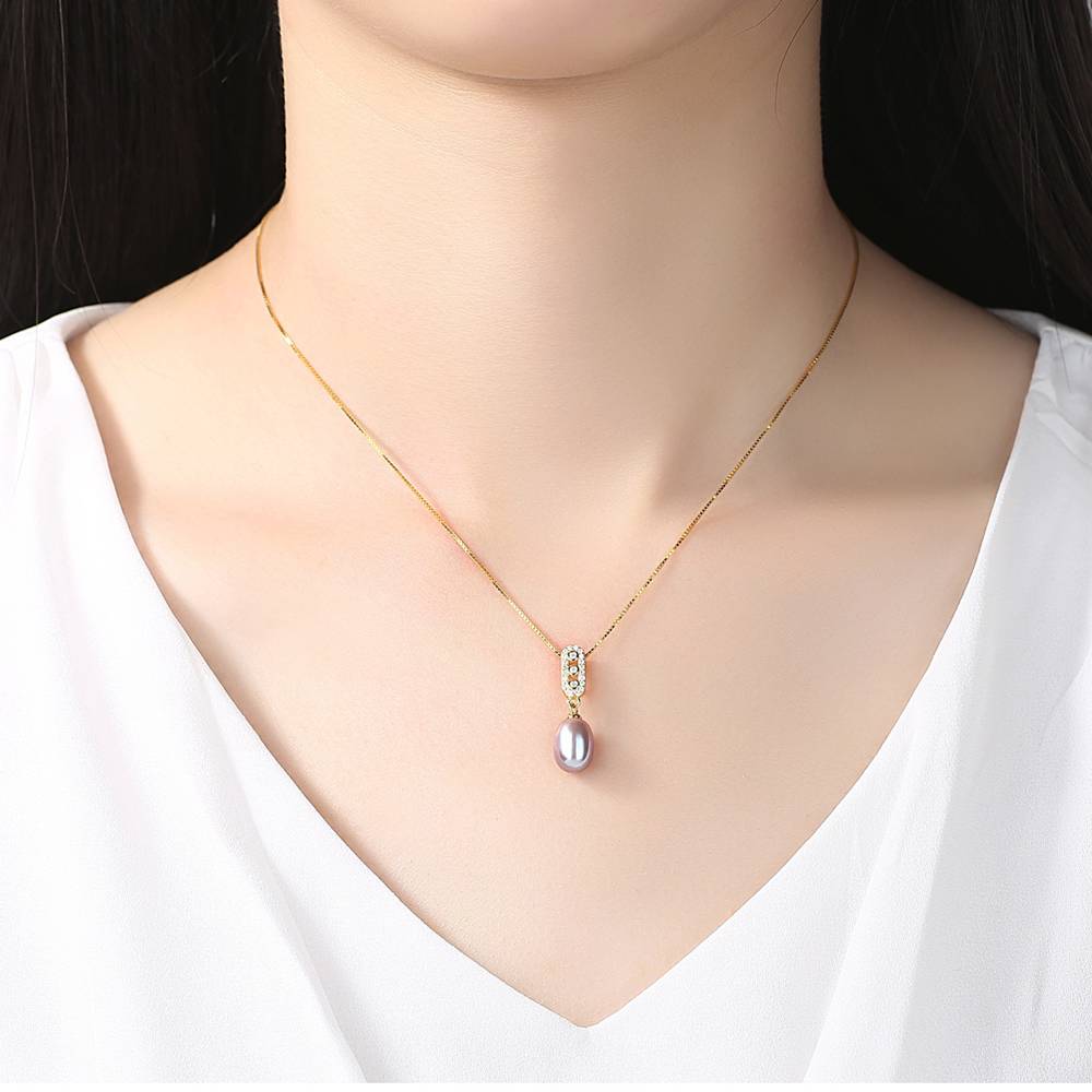 Colier din Argint Celeste Pearl