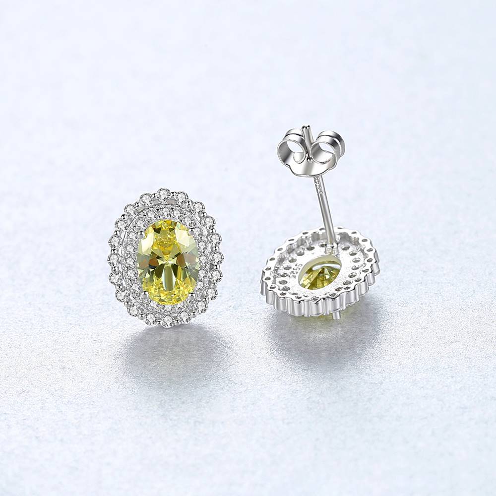 Cercei din Argint Dorothy Citrine