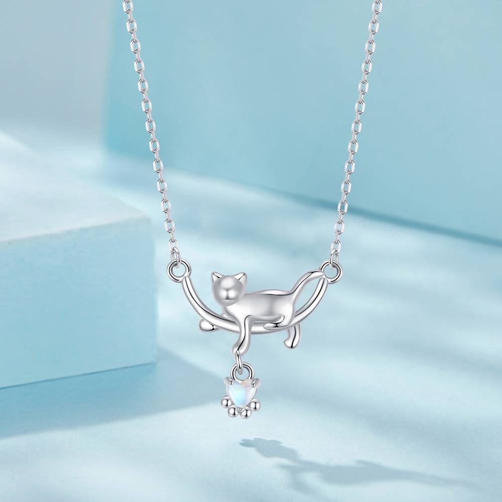 Colier din Argint Cat Moonstone