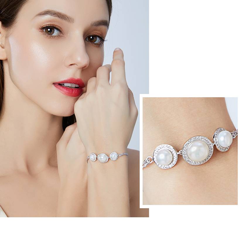 Bratara din Argint Phoebe Pearls