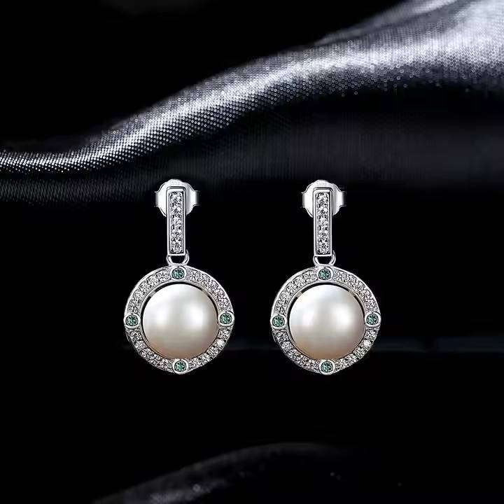 Cercei din Argint Daphne Pearls