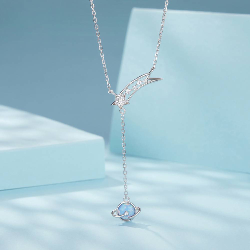 Colier din Argint Planet Opal