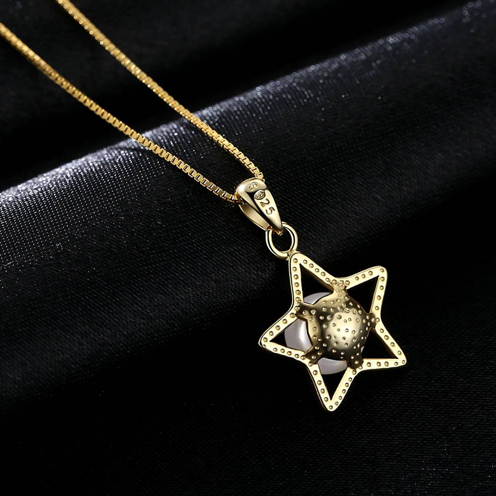 Colier din Argint Starry Pearl
