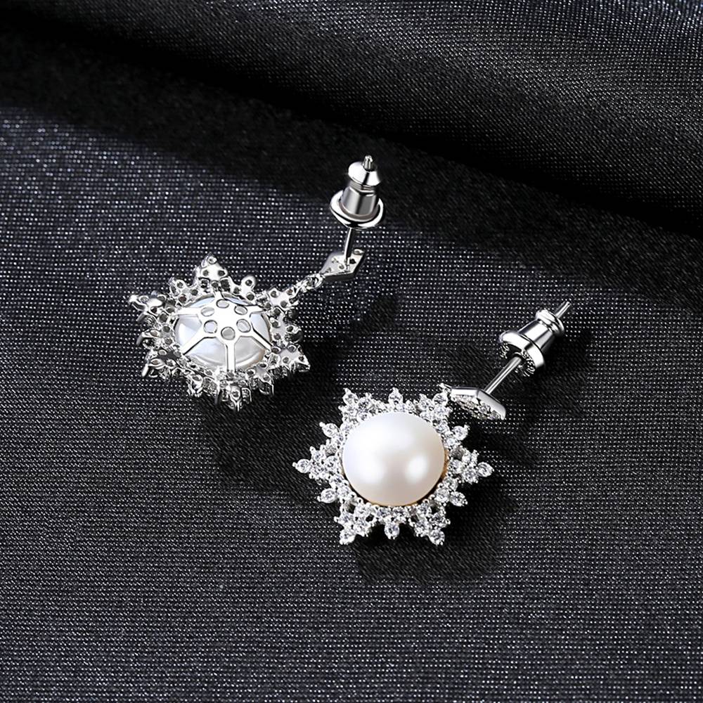 Cercei din Argint Lily Pearls