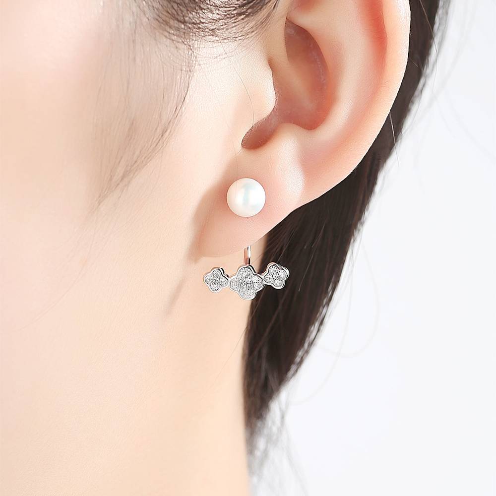 Cercei din Argint Hazel Pearls