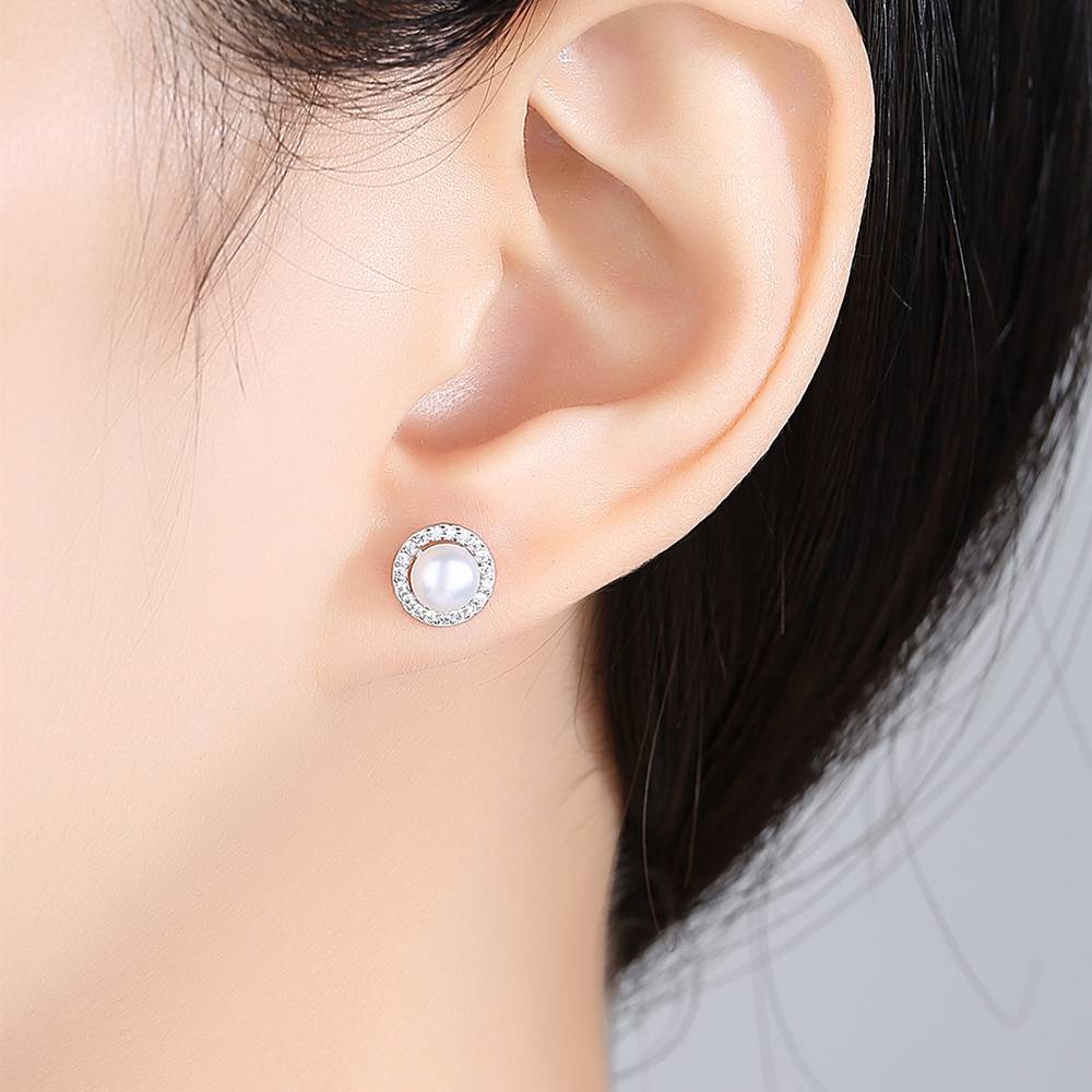 Cercei din Argint Alice Pearls