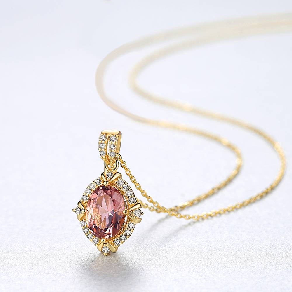 Colier din Argint Lysandra Morganite