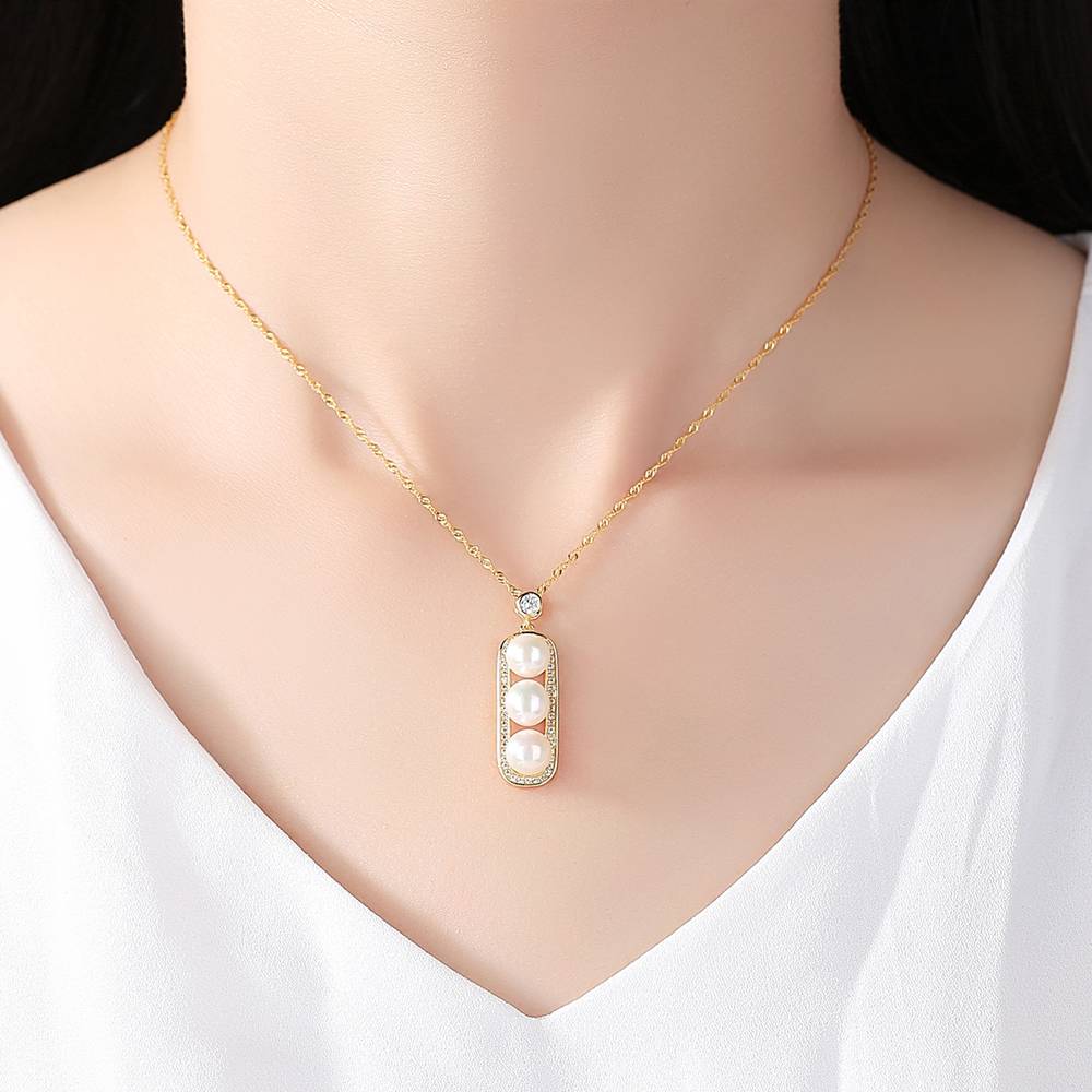 Colier din Argint Evie Pearls