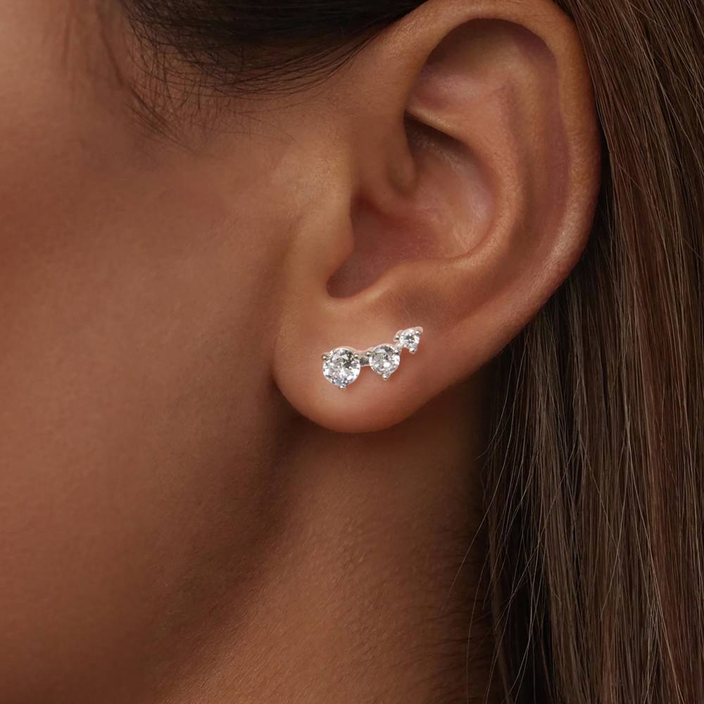 Cercei din Argint Hearts Glow Silver