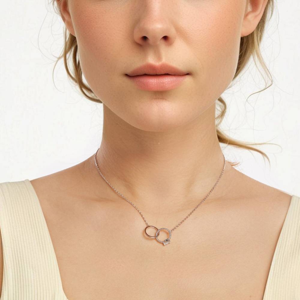 Colier din Argint Diamond Rings
