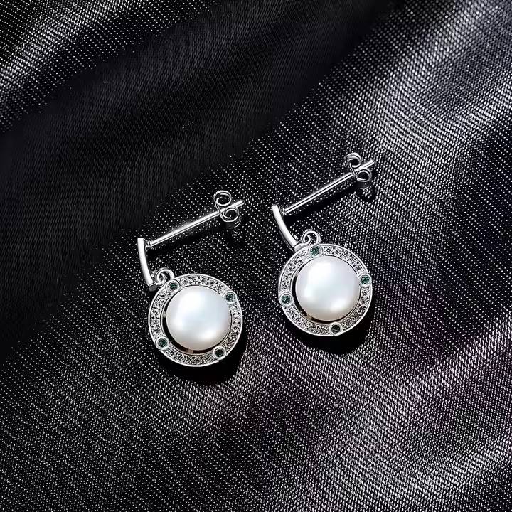 Cercei din Argint Daphne Pearls