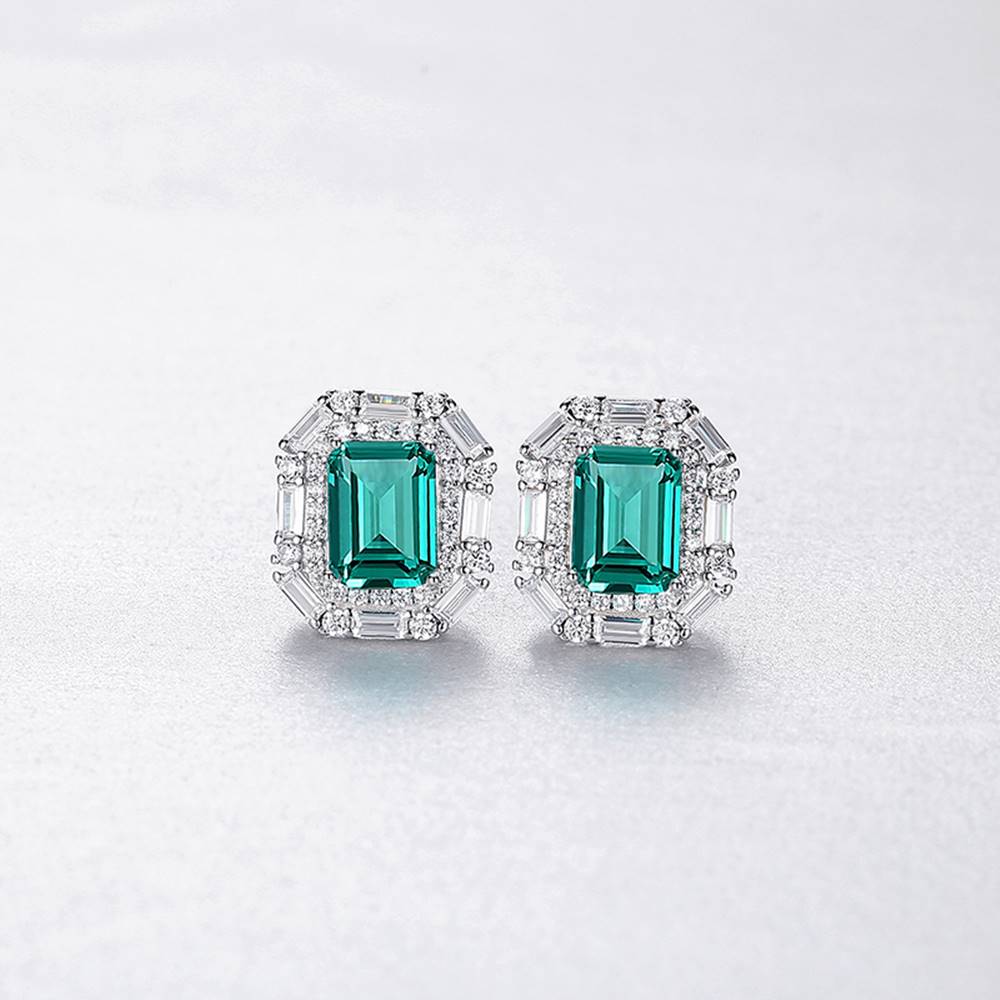 Cercei din Argint Galore Emerald