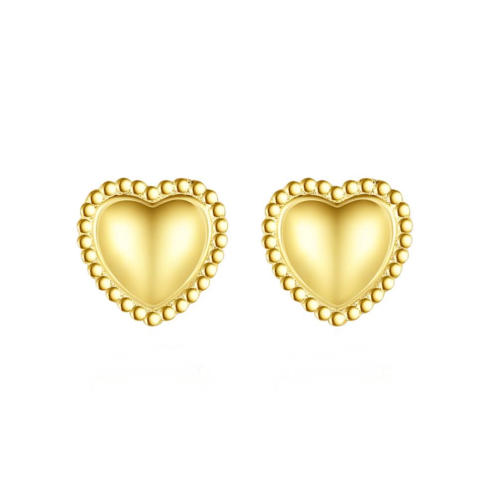 Cercei din Argint Golden Love