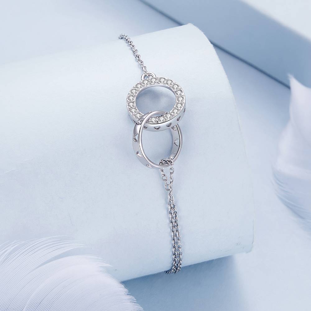 Bratara din Argint Double Rings