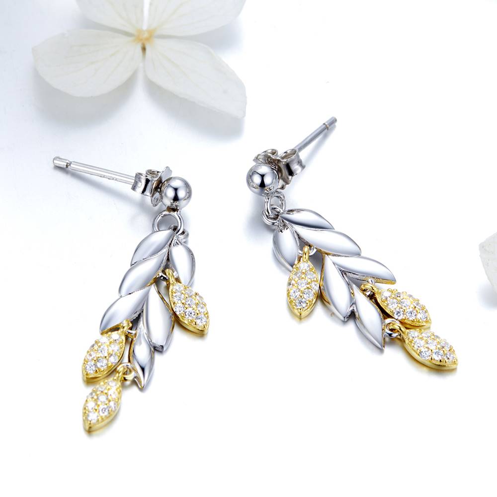 Cercei din Argint Diamond Nature