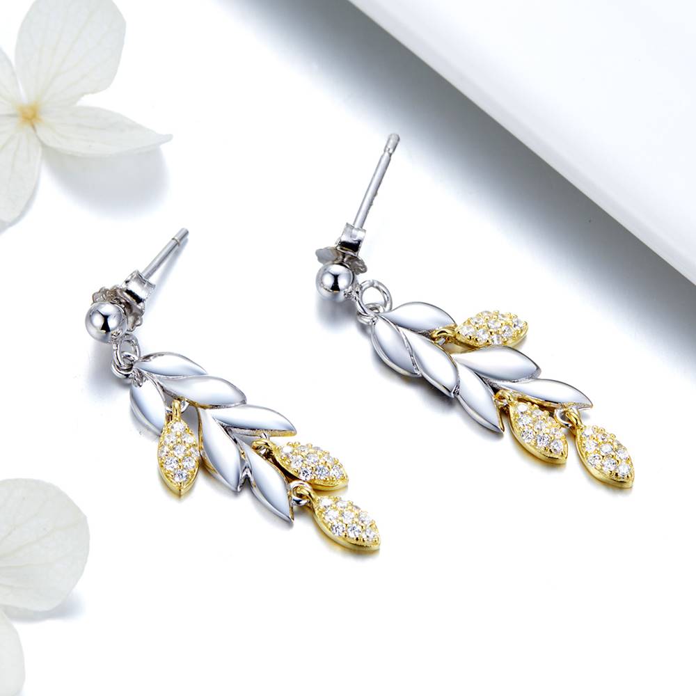 Cercei din Argint Diamond Nature