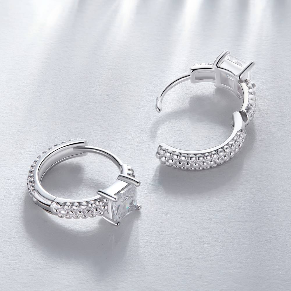 Cercei din Argint Pierced Diamond