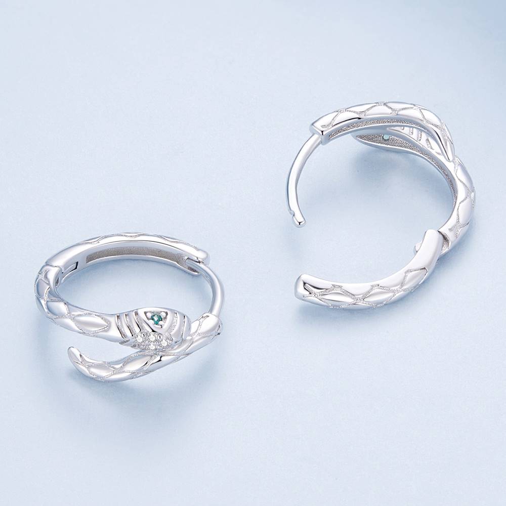 Cercei din Argint Tribal Snake