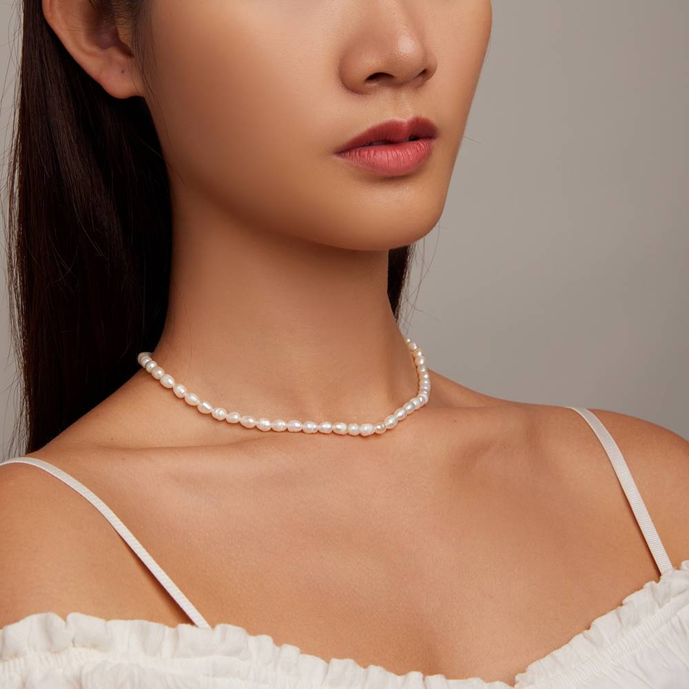 Colier din Argint Adaline Pearls
