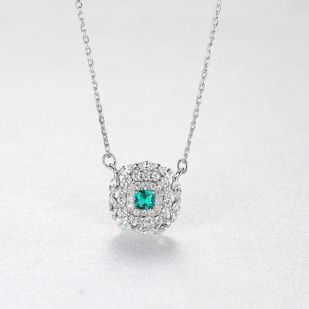 Colier din Argint Magic Emerald