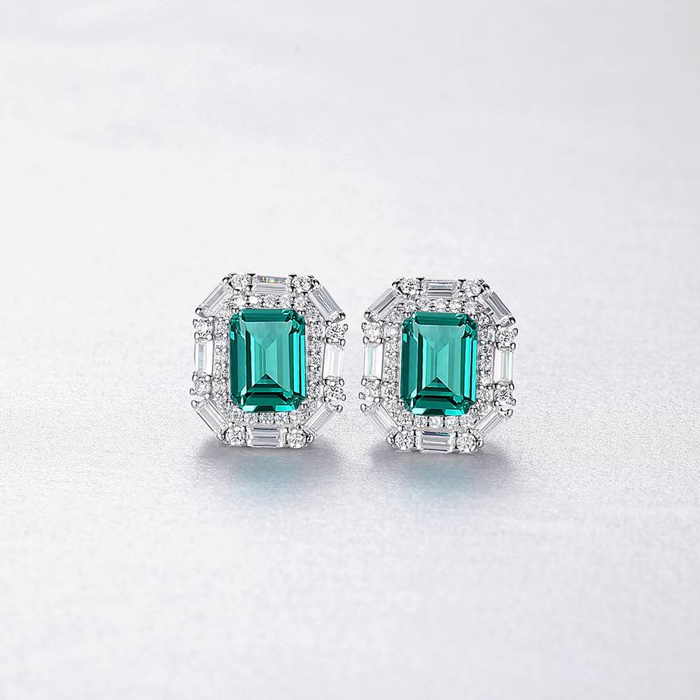 Cercei din Argint Galore Emerald