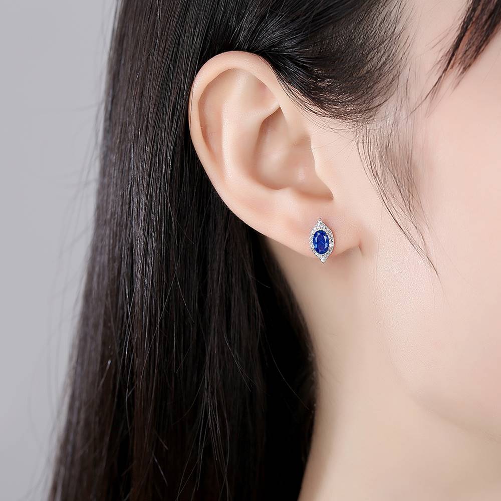 Set din Argint Elegant Sapphire