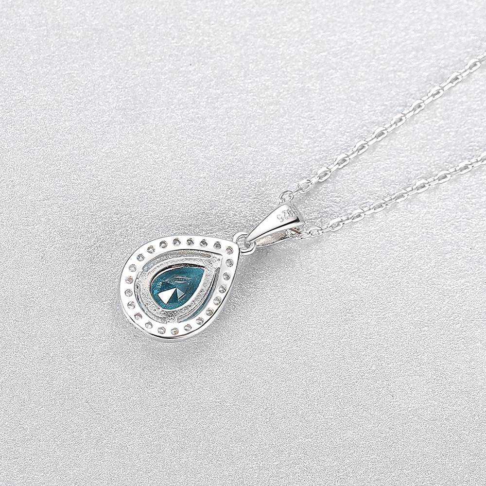 Colier din Argint Topaz Teardrop