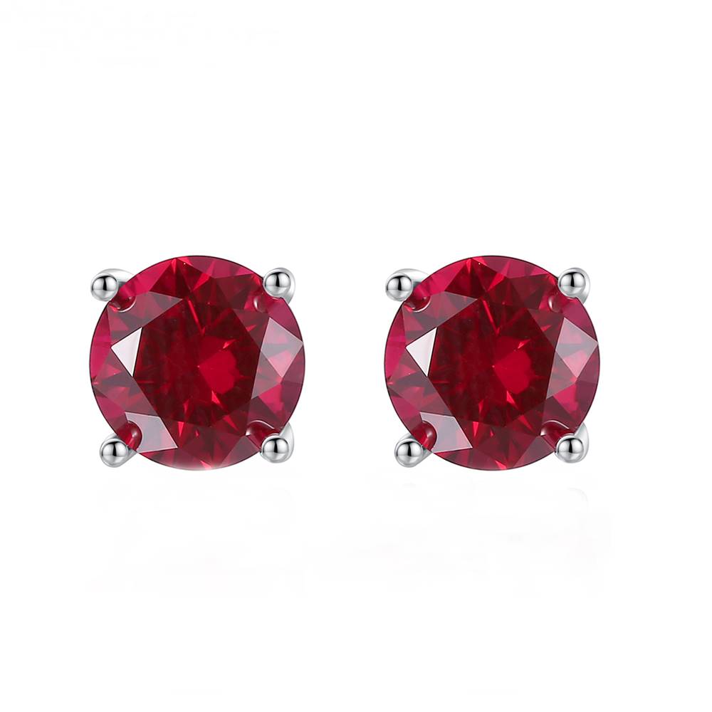 Cercei din Argint Charming Ruby